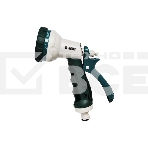 Пистолет поливочный RACO 508C 8 режимов, курок сзади, пластиковый с TPR, фото 1