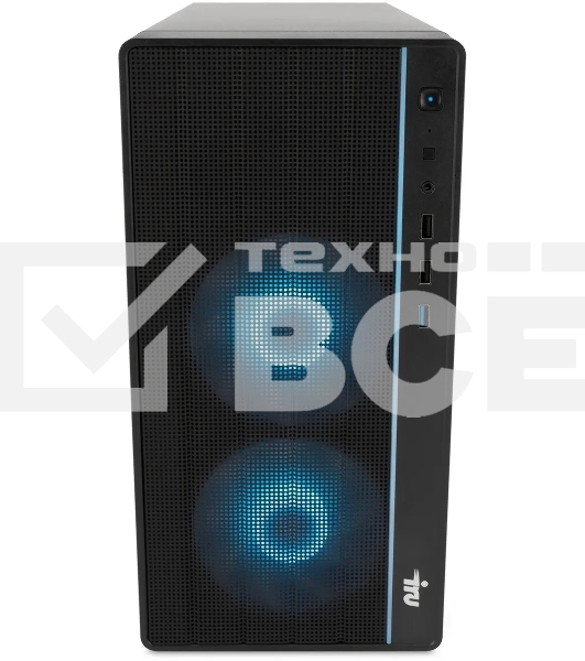 ПК IRU Game 510H6SEA MT i5 12400F (2.5) 16Gb SSD512Gb RTX3050 6Gb Free DOS GbitEth 500W черный (2023150)