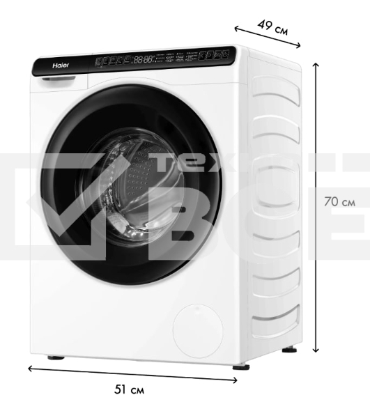 Стиральная машина под раковину Haier HW50-BP1026 белый, загрузка фронтальная 5 кг, 1000 об/мин., класс: А+++
