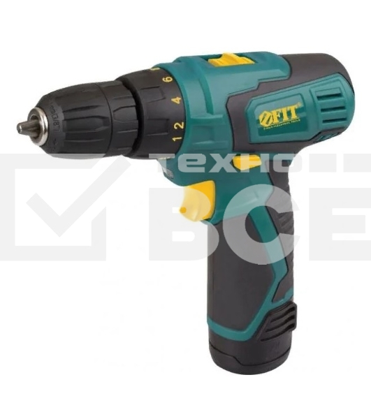 Дрель-Шуруповерт Fit 80180, Аккумуляторная, 12В