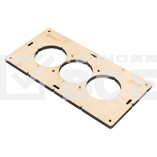 Шаблон для подрозетников EKF Expert sh-d68-3 c 3 отверстиями d 68 мм