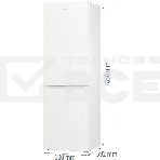 Холодильник Gorenje NRK619EEW4 белый двухкамерный 203/99л морозилка снизу, No Frost, фото5