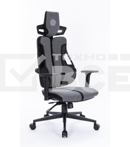 Кресло компьютерное Cactus CS-CHR-DUO-GYBK серый/черный