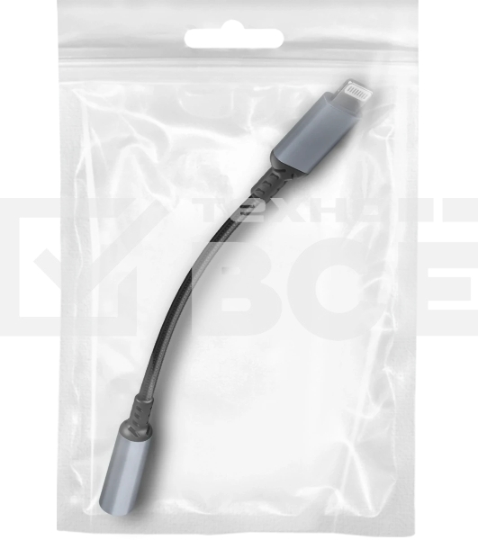 Переходник Defender JACK03-02 PRO 3.5 jack(F)-Lightning(M) c ЦАП 1