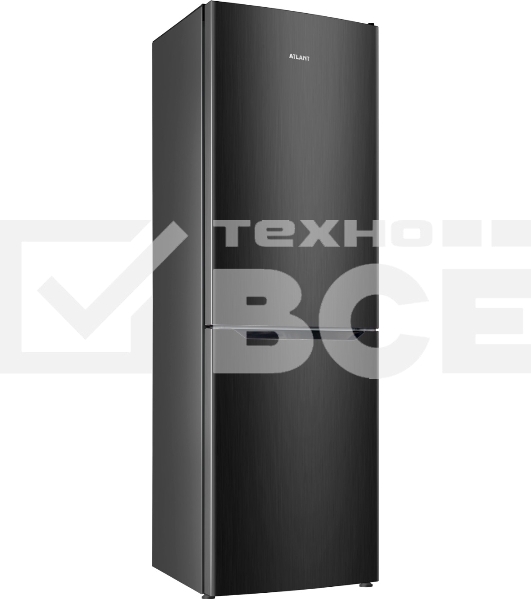 Холодильник Atlant XM 6623-159 черный металлик двухкамерный 182/159л морозилка снизу