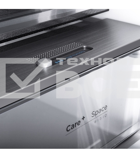 Холодильник Maunfeld MFF192NFB01 Inverter черный стекло трехкамерный 334/184л морозилка снизу, No Frost, Side by Side