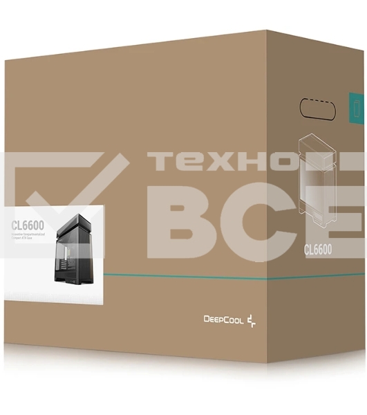 Корпус DeepCool CL6600, Midi-Tower, чёрный, 5 x 120 мм