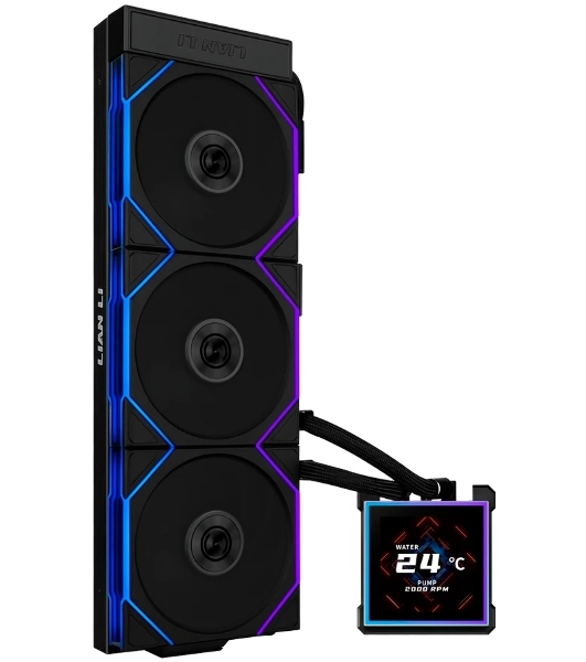 Система водяного охлаждения Lian-Li HydroShift II LCD-S 360TL ARGB Soc-AM5/AM4/1700/1851 черный 4-pin 33dB Al+Cu LCD Ret (G89.GHS2LCDS36TB.R0)