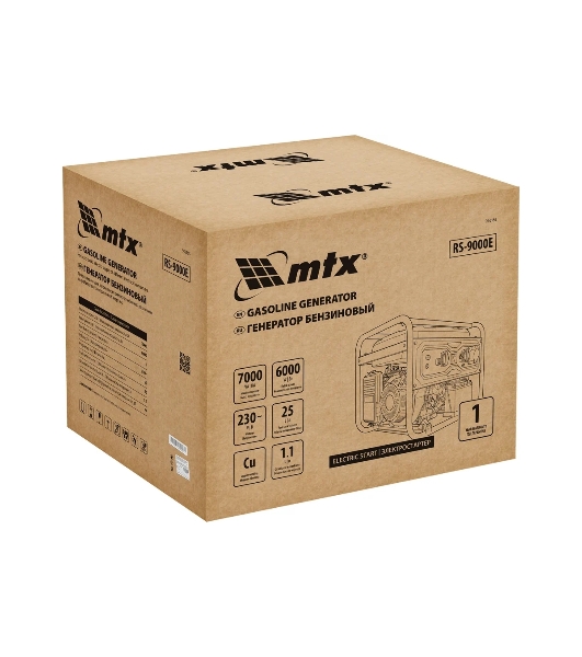 Электрогенератор бензиновый MTX RS-9000E, 7 кВт, 76 дБ, 86 кг