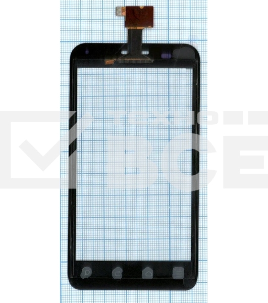 Сенсорное стекло (тачскрин) для ZTE V807 Blade C YZ-CTP465-FPC-V1, черное