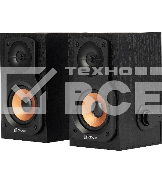 Колонки Oklick OK-162 2.0 темное дерево 8Вт
