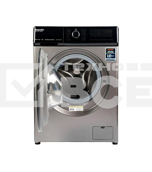 Стиральная машина Smile SWMSW10DG1400 графит, загрузка фронтальная 10 кг, 1400 об/мин, класс: А+++
