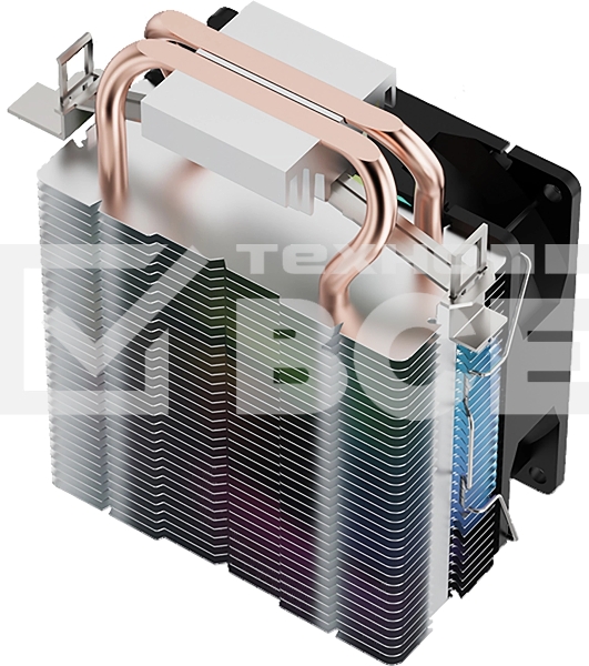 Кулер для процессора Digma D-CPC110-PWM1 черный, 90 мм, алюминий/медь, 2200 об/мин, 23 дБ, 4 pin, 110 Вт, 130 мм