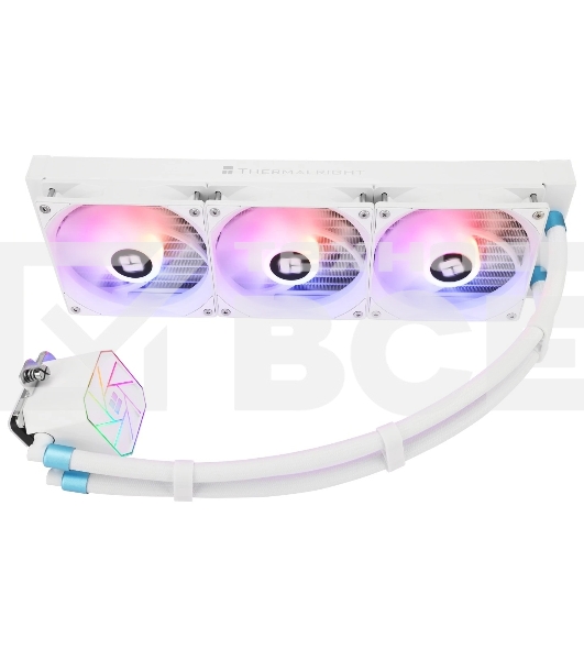Водяное охлаждение для процессора Thermalright Aqua Elite 360 White ARGB V3 (360mm, White, ARGB/ Fans: 3x120mm, 66.17CFM, 25.6dBA, 1500RPM/ Pump height 53mm, 23dBA, 3300RPM, Rad thickness 27mm/ S: 1200, 1700, 1851, 2011, 2066, 115X, AM5, AM4)