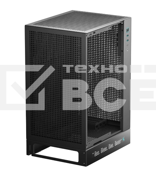 Компьютерный корпус Deepcool CH170 DIGITAL черный без БП mATX 1x120mm 1xUSB2.0 1xUSB3.0 audio bott PSU