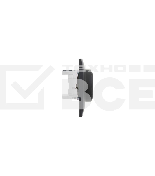 Розетка 2-местная IEK SKANDY SK-R08G (SK-R21-16-K53-F) с заземлением, без защитных шторок 16А в сборе, графит
