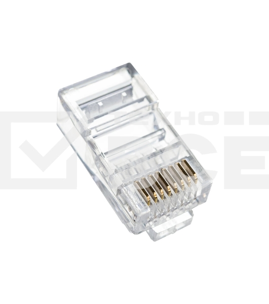 Коннектор VCOM RJ-45 (8P8C) для UTP кабеля 6кат. ( упаковка 20шт.)