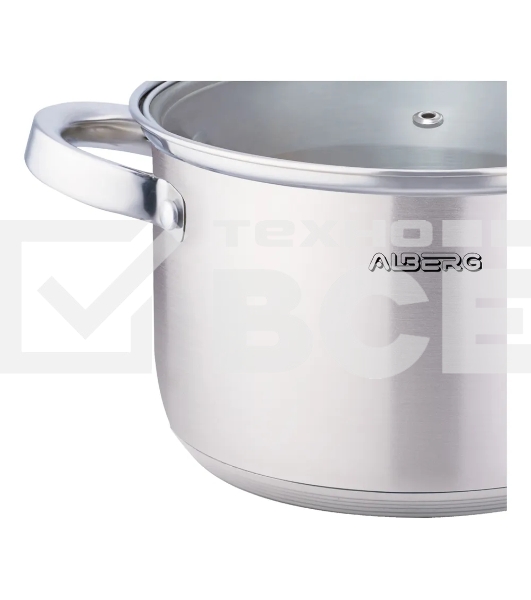 Кастрюля ALBERG AL-2123 с крышкой, 6,5 л