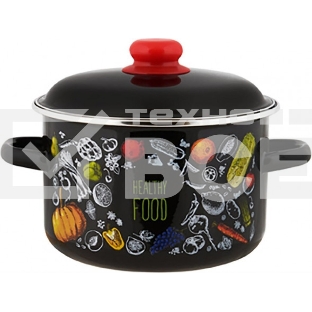 Кастрюля Appetite 1RD181М Healthy food эмалированная сталь 3 л