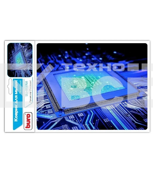 Коврик для мыши Buro BU-R51768 рисунок/процессор