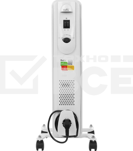 Обогреватель масляный Ballu Comfort BOH/CM-05WDN 1000 (5 секций) белый, 1000 Вт, 15 м2, термостат