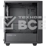 Компьютерный корпус Zircon Tropez BK без БП (Midi Tower,ATX,Черн,1хUSB 3.0,1хUSB 2.0), фото3