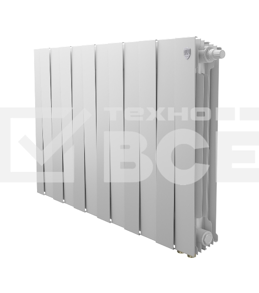 Радиатор биметаллический Royal Thermo PianoForte 500 белый VR80 - 12 секц.