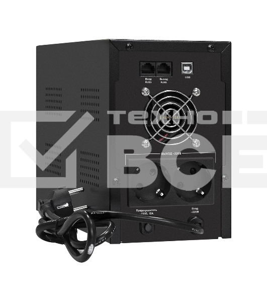 Источник бесперебойного питания ExeGate EX292609RUS SpecialPro UNB-2000.LED.AVR.2SH.RJ.USB 2000VA/1200W, LED, AVR,2*Schuko, RJ45/11, USB, металлический корпус, черный