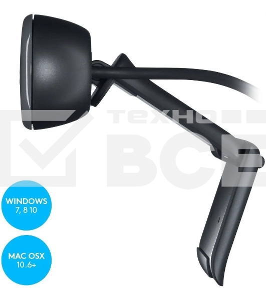 Веб-камера Logitech Webcam HD Pro C270, 3MP, 1280x720, Rtl