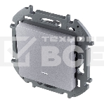 Выключатель 1-клавишный с подсветкой/индикацией, 10AX, 250 В, алюминий, фото3