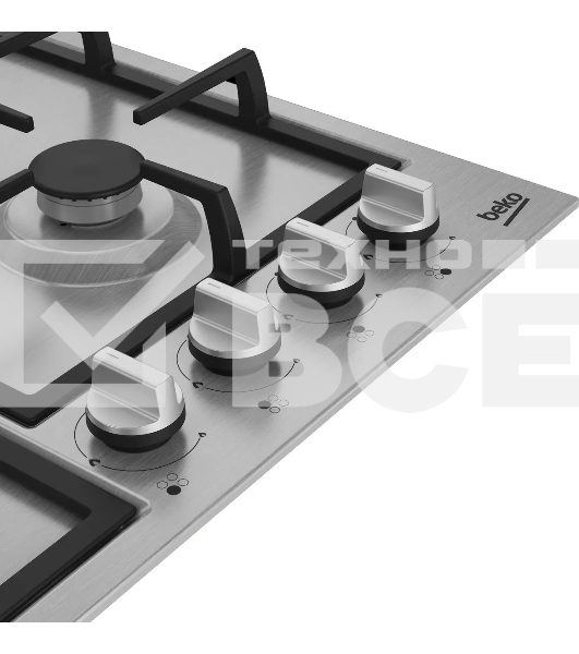 Встраиваемая газовая варочная поверхность Beko HIYG 64225 SXO нержавеющая сталь