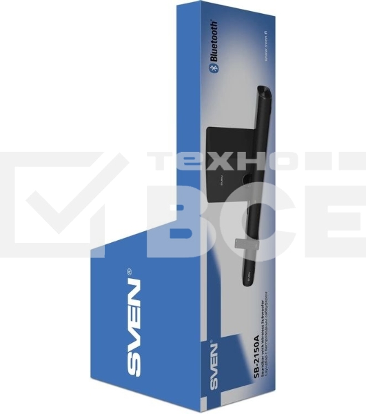 Саундбар Sven SB-2150A черный (2 x 40W, Bluetooth сабвуфер 100W, пульт ДУ, LED-дисплей, HDMI, USB)