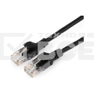 Патч-корд UTP Cablexpert PP12-20M/BK cat.5e, 20м, литой, многожильный, черный