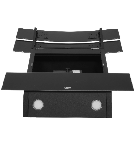 Вытяжка наклонная Beko HCA 62640 B чёрный, 60 см, 537 м³/ч, 48 дБ