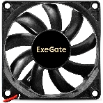 Вентилятор корпусной ExeGate EX08015S2P-24, 80 мм, 2500 об/мин, 30 дБ, 2-pin, без подсветки, фото 1