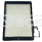Сенсорное стекло (тачскрин) для iPad Air (A1474, A1475, A1476), черное OEM, фото 1