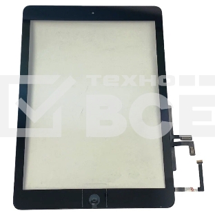 Сенсорное стекло (тачскрин) для iPad Air (A1474, A1475, A1476), черное OEM