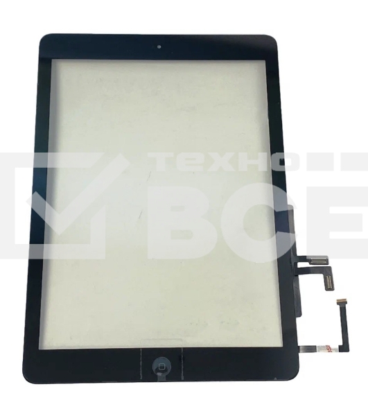 Сенсорное стекло (тачскрин) для iPad Air (A1474, A1475, A1476), черное OEM