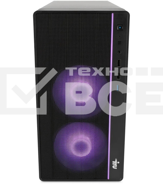 ПК IRU Game 510H6SEA MT i5 12400F (2.5) 16Gb SSD512Gb RTX3050 6Gb Free DOS GbitEth 500W черный (2023150)