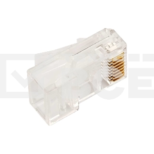 Коннектор Lanmaster TWT-PL45-8P8C/JR100, UTP кат.5E RJ45 прозрачный (упак.:100шт)