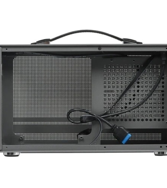 Компьютерный корпус без блока питания PCCooler I100 PRO MESH GY, Mesh Compact, серый, SPCC, no fans ITX 60/300/SFX PSU support; 1x2.5', 1x3.5', 2xPCI 1xUSB-C 3.1 308x128x190mm