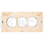 Шаблон для подрозетников EKF Expert sh-d68-3 c 3 отверстиями d 68 мм, фото4