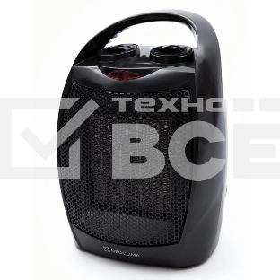 Тепловентилятор Neoclima PTC-07, черный, 750/1500 Вт, 20 м2, термостат