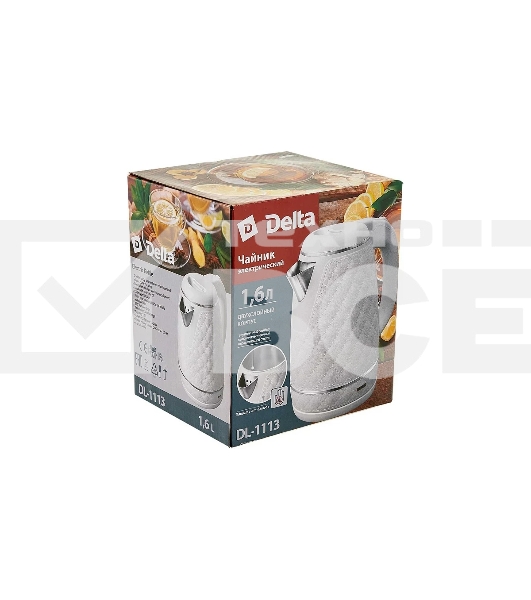 Чайник электрический DELTA DL-1113 белый