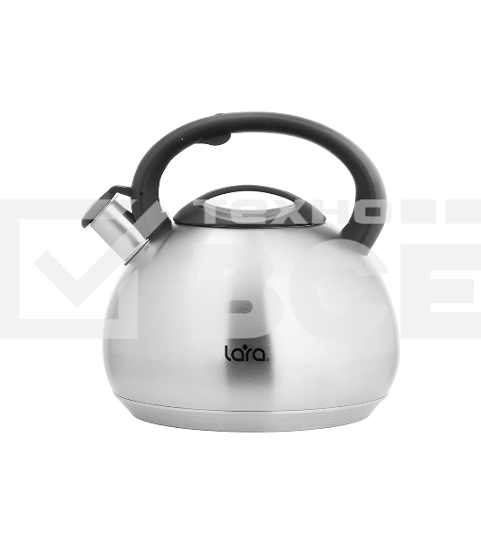 Чайник для плиты LARA LR00-83 4.5 л индукционное капсулированное дно, свисток с кноп механизмом, ручка нейлон