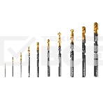 Набор сверл по металлу Denzel 1-10 мм, HSS-Tin, Golden Tip, 10 шт, фото10