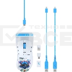 Мышь беспроводная A4Tech Bloody R73 Ultra Duo белый/рисунок оптическая 20000dpi беспров. USB/USB-C 7but (R73 ULTRA DUO NYX MIRAGE), фото2