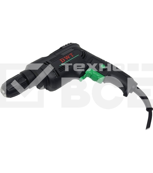 Дрель сетевая безударная DWT BMP04-10 C/450 Вт/до 3300 об.в мин/1.0-10 мм/реверс/кабель 2 м/черный (BMP04-10 C)