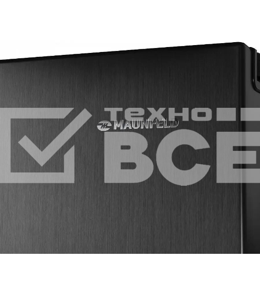 Холодильник Maunfeld MFF177NFSB черный глянц. двухкамерный 263/170л морозилка сбоку, No Frost, Side by Side