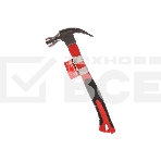 Молоток-гвоздодер Matrix ''optimal'' 450 г, фибергласовая обрезиненная рукоятка, фото 1